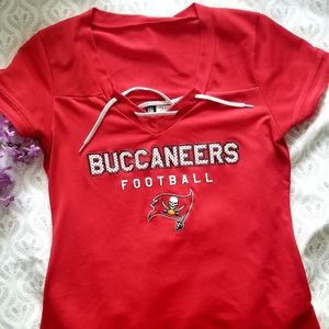 NFL Buccaneers Football Sexy Lace Up Jersey sz M